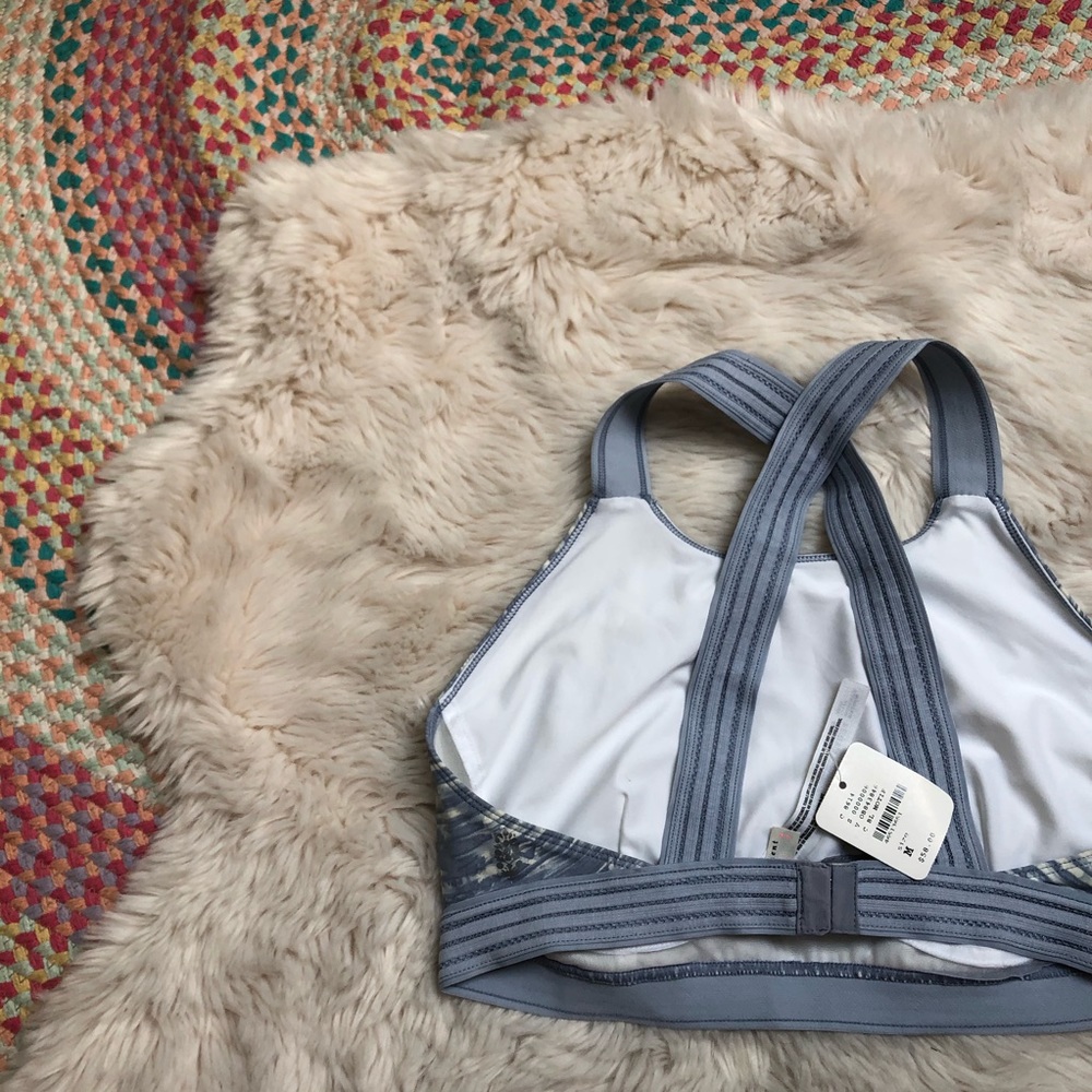 Free People Blue Practice Makes Perfect Sports Bra - Picture 8 of 9